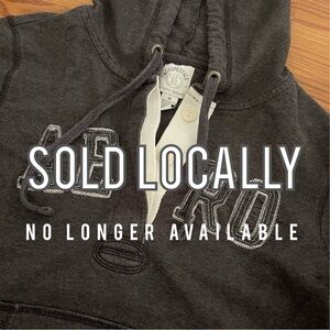 Aeropostale “AERO” half button up hoodie